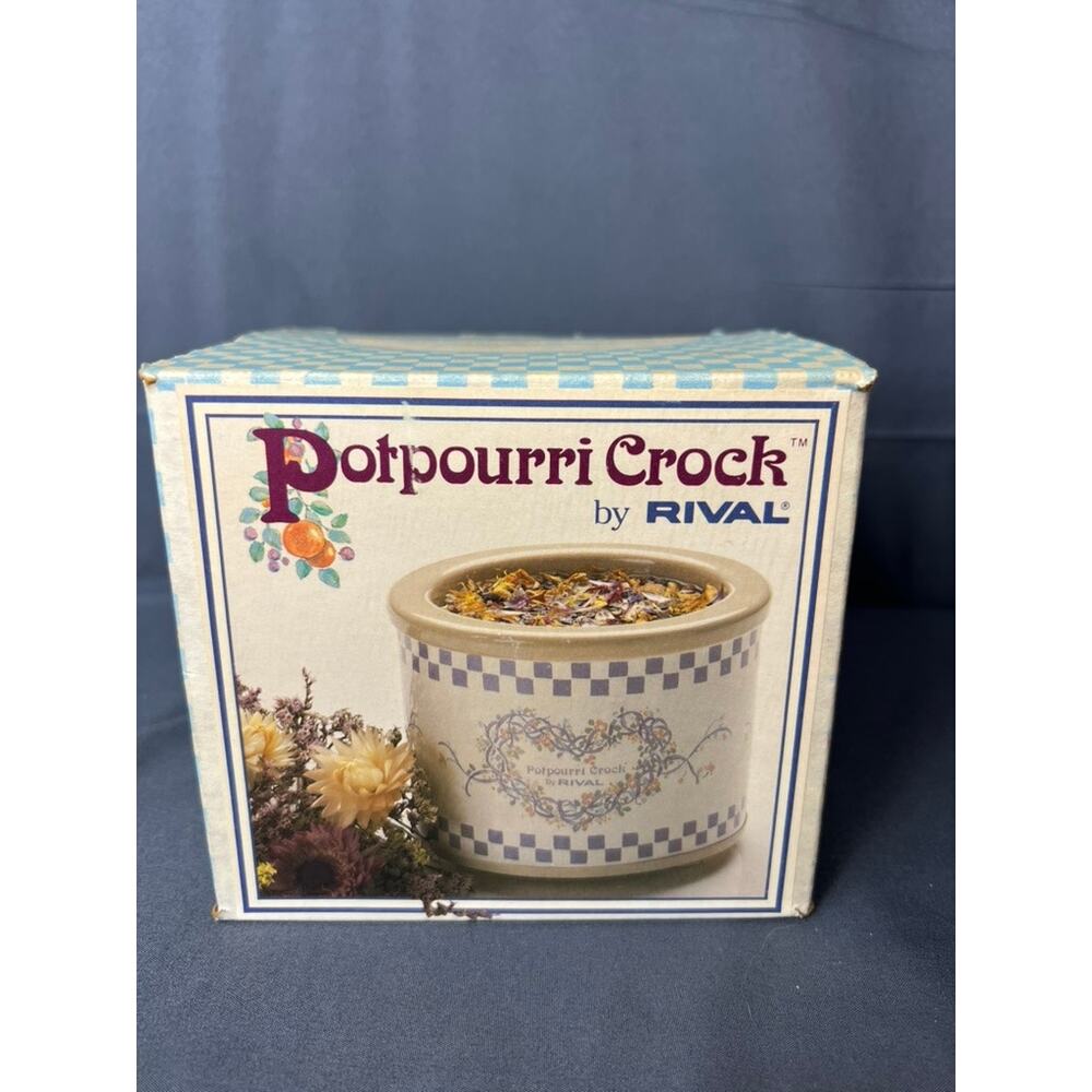 Vintage Rival Potpourri Crock Pot NOS RARE FIND - Picture 10 of 10